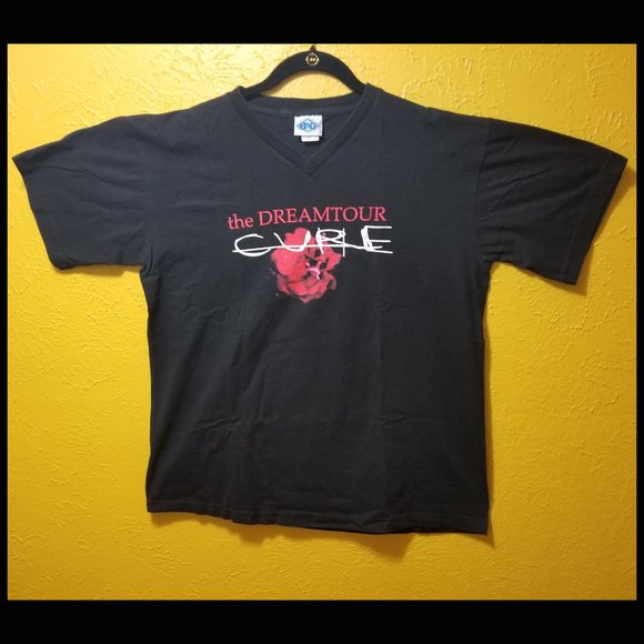 SALE! The Cure Dreamtour 2000 Vintage Concert Tee V-Neck - Picture 6 of 7